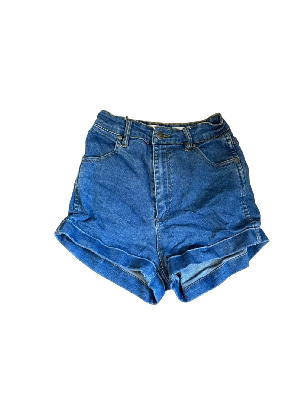 Wrangler Classic Blue High-Rise Denim Shorts